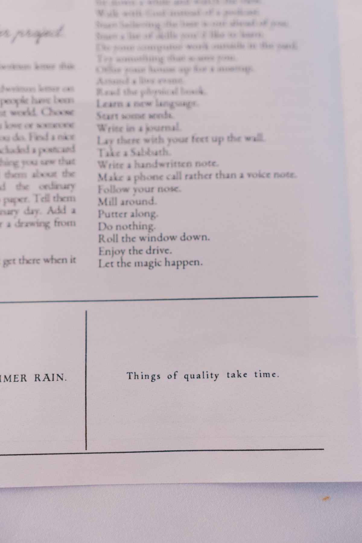The Slow Lane - Monthly Subscription