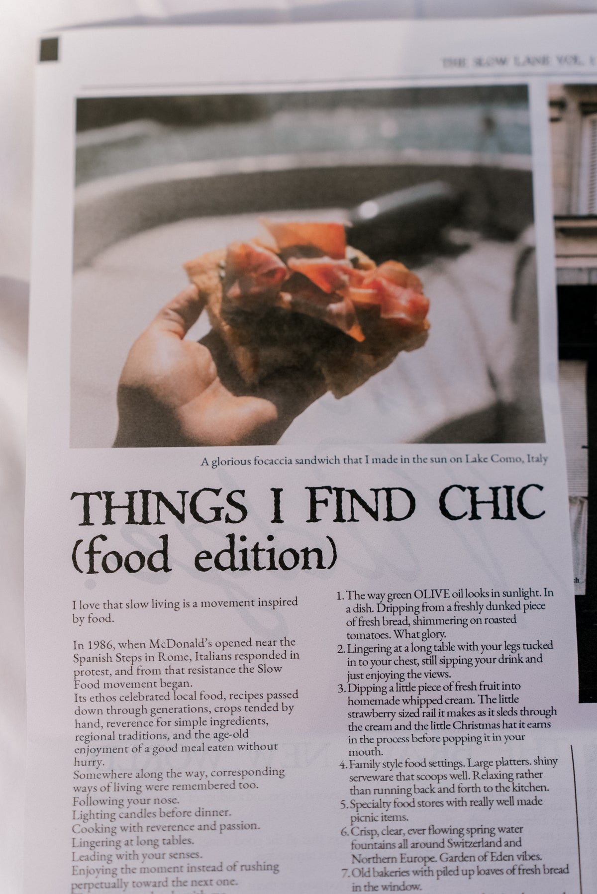 The Slow Lane - Monthly Subscription
